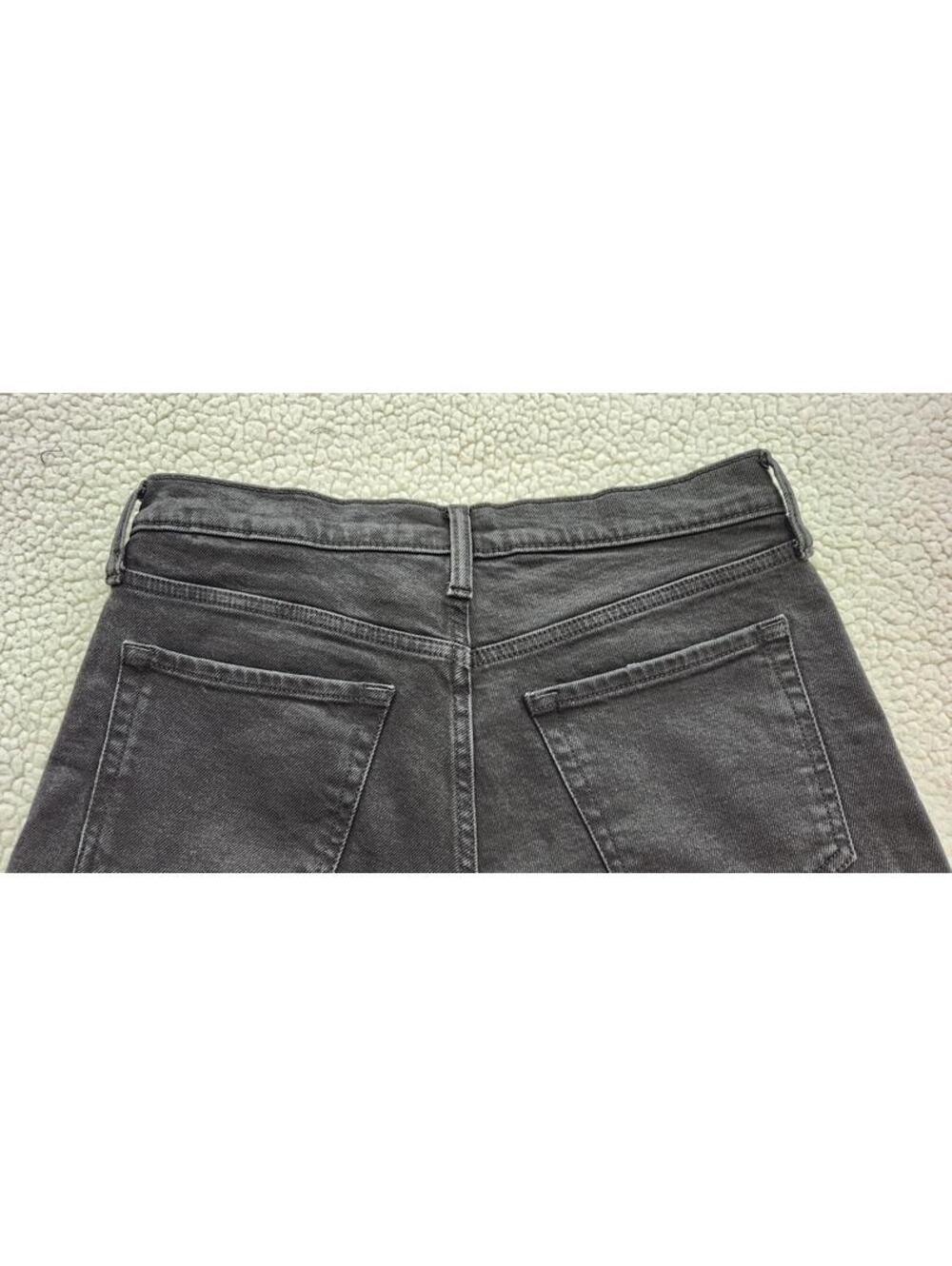 Banana Republic Women's 28 Black High Rise Straight Distressed Jeans - Picture 6 of 12
